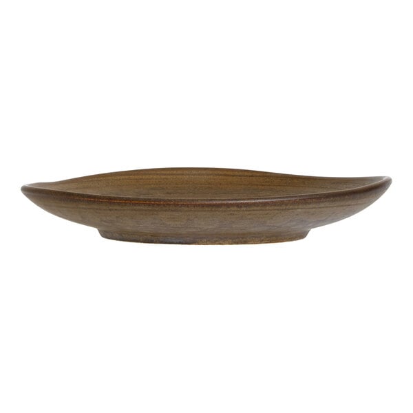 Folio Patina from Steelite International 6 5/8" Round Bronze Porcelain Plate - 24/Case