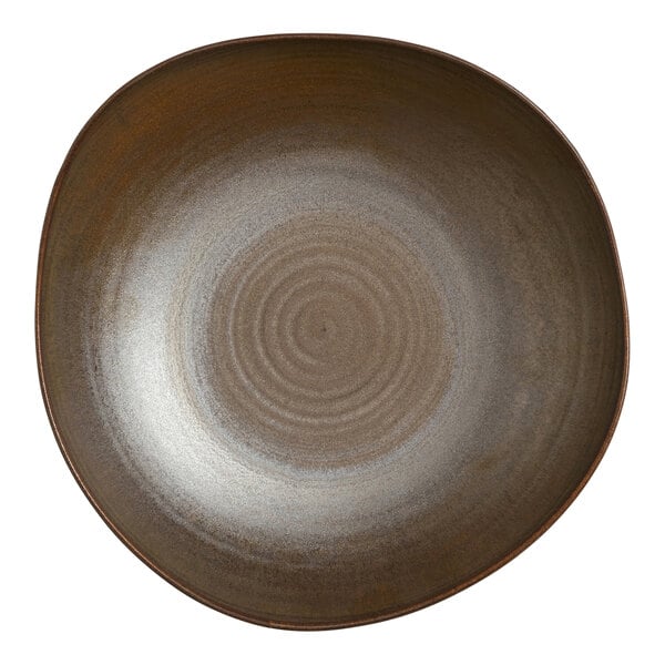 Folio Patina from Steelite International 1 Qt. Bronze Porcelain Bowl - 24/Case