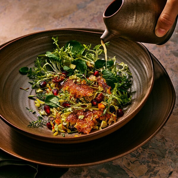 Folio Patina from Steelite International 2.5 oz. Bronze Porcelain Dish - 24/Case