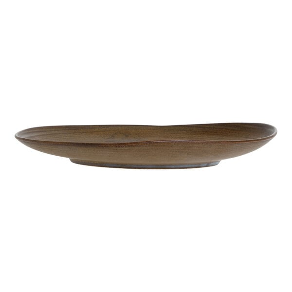Folio Patina from Steelite International 9" Round Bronze Porcelain Plate - 24/Case