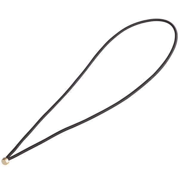H. Risch, Inc. 10" Black Elastic Menu Band for Menu Covers - 100/Case