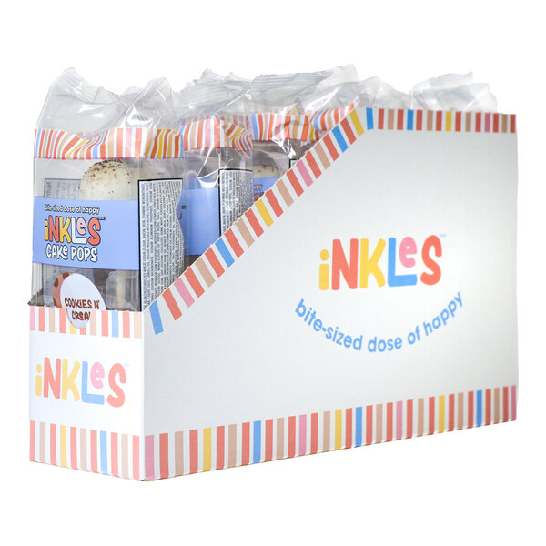 iNKLeS Individually Wrapped Cookies and Cream Cake Pop 1.34 oz. - 18/Case