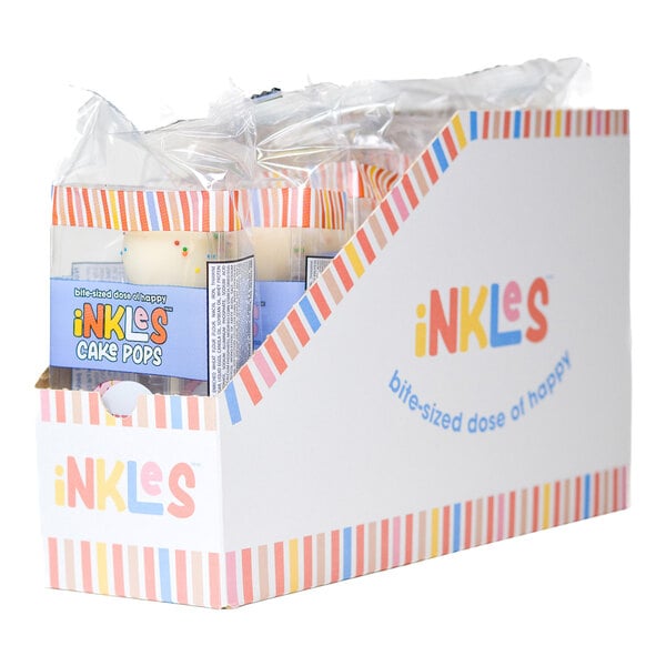 iNKLeS Individually Wrapped Birthday Cake Pop 1.34 oz. - 18/Case