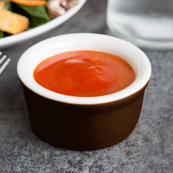 a bowl of red sauce