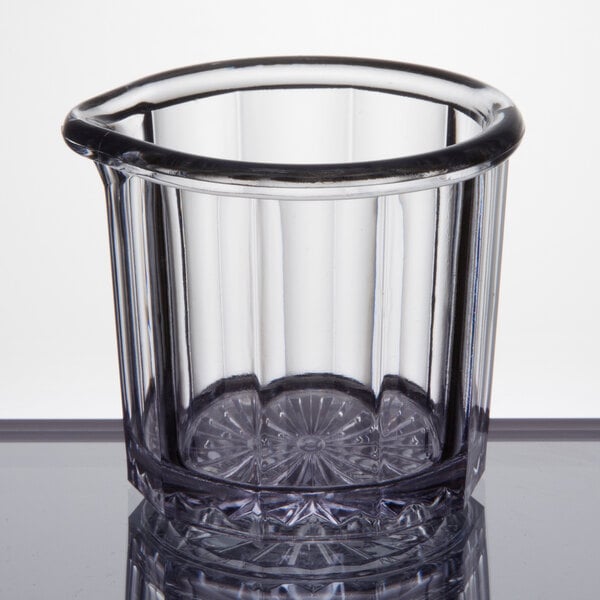 2 oz. Clear SAN Plastic Creamer / Syrup Cup 24/Pack