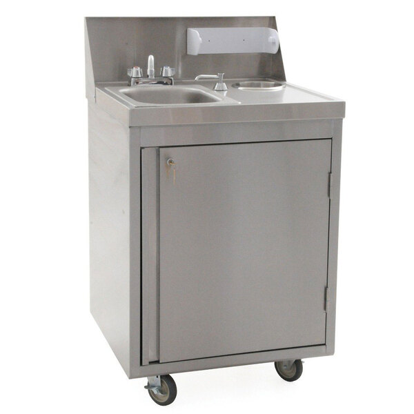 Eagle Group Phs S H Hot And Cold Water Portable Sink With Stainless Steel Bowl
