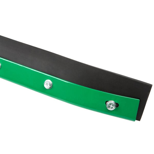 A black and green Unger AquaDozer floor squeegee with screws on the handle.