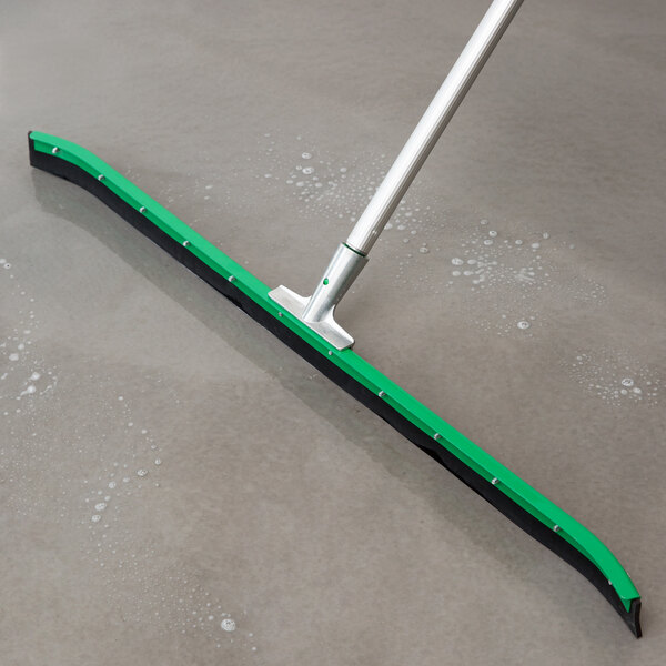 Unger Professional AquaDozer MAX Kit with 36 Smooth Surface Curved Floor Squeegee and 48 Dual End Pole 