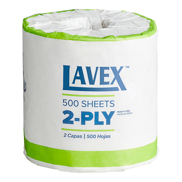 Lavex 2-Ply White Center Pull Economy Paper Towel 500' Roll - 6/Case