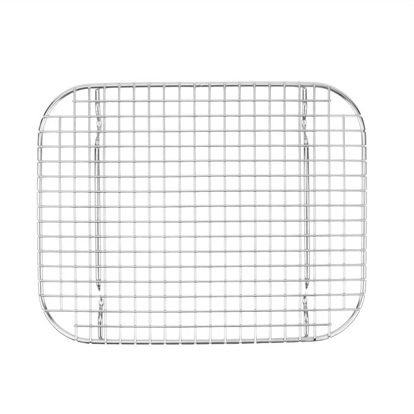 a close-up of a metal grid