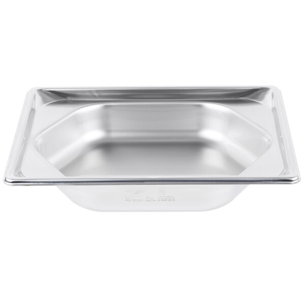 a silver tray with a white background