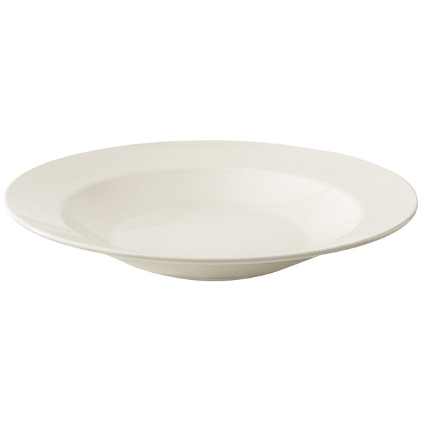 A white bowl with a diamond rim.