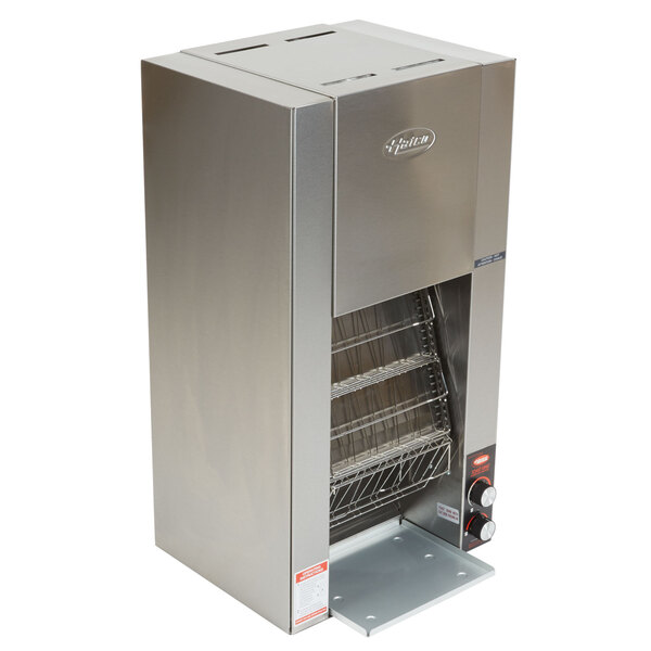 A stainless steel Hatco vertical conveyor toaster.