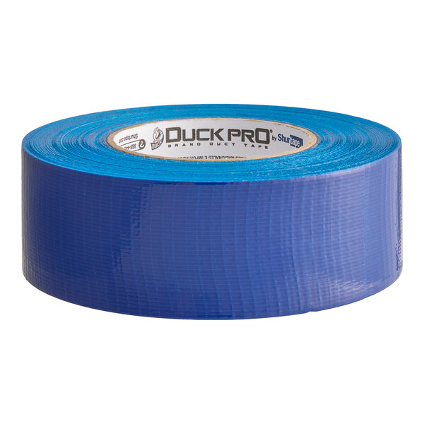 A roll of Shurtape blue duct tape.