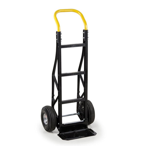 Capacity Commercial 600 Lb Continous Flow Back Handle ENV-CFH600-HT Green Envision Heavy Duty Steel Hand Truck Made in The USA 8 Solid Rubber Tires 