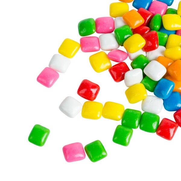 A pile of Dutch Treat Bubble Gum Bits candy.