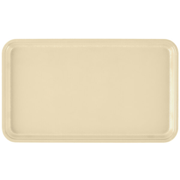 A rectangular white Cambro tray.