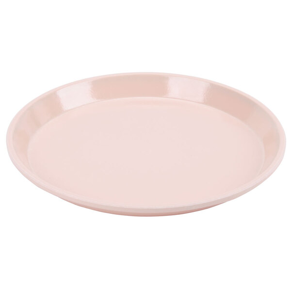A light peach Cambro tray on a white background.