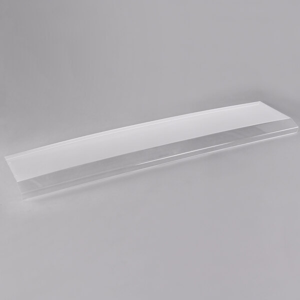 A white rectangular panel with a clear strip on the long edge.