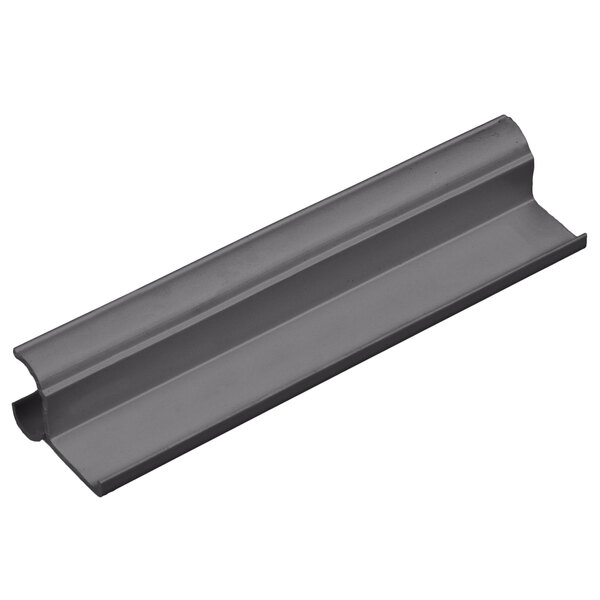 A grey metal bar with a long handle.