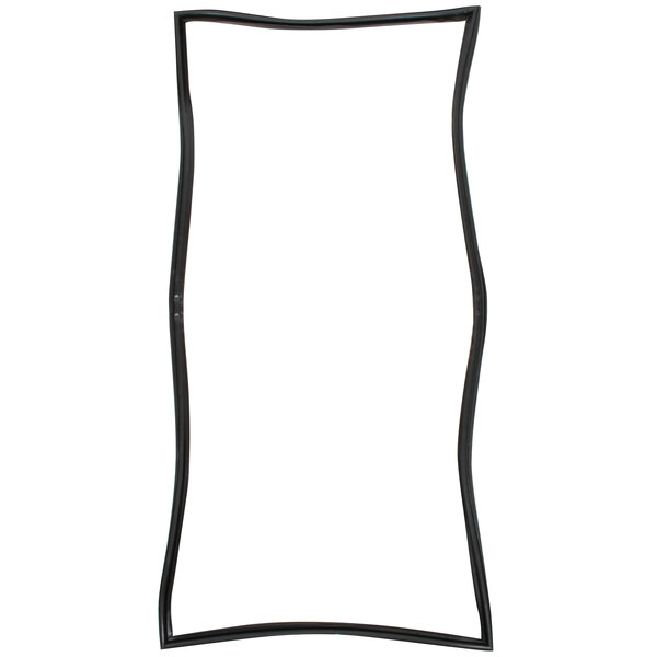 A black rectangular frame with curved edges.