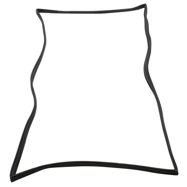 A black rubber magnetic door gasket.