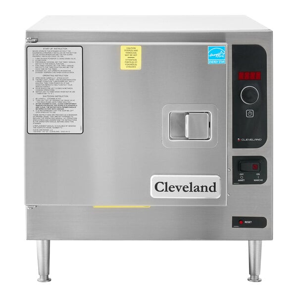 A Cleveland SteamChef 3 electric countertop steamer.