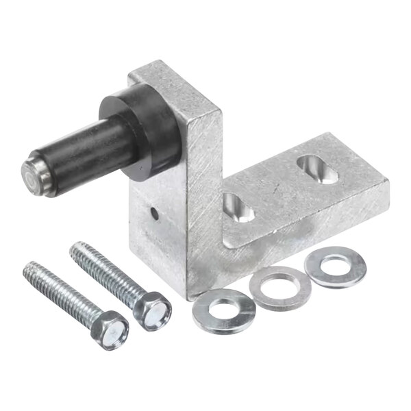 A True bottom hinge kit with metal pieces, screws, and bolts.