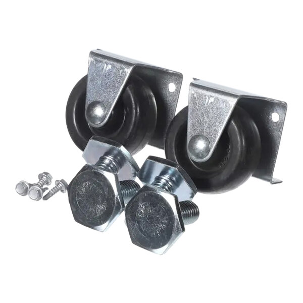 True 929654 2" Swivel Casters with Leveling and Mounting Screws - 2/Set