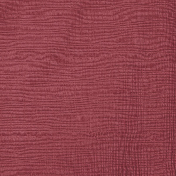A close up of a burgundy Tissue / Poly table cover.