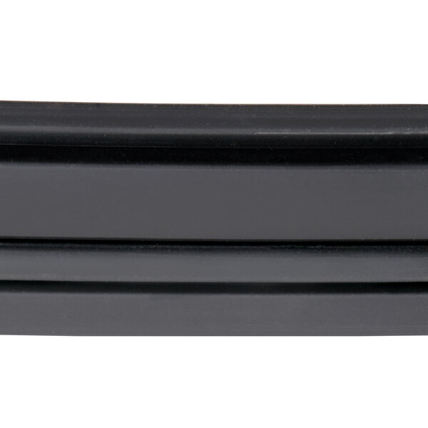 A black rectangular magnetic door gasket with a white background.