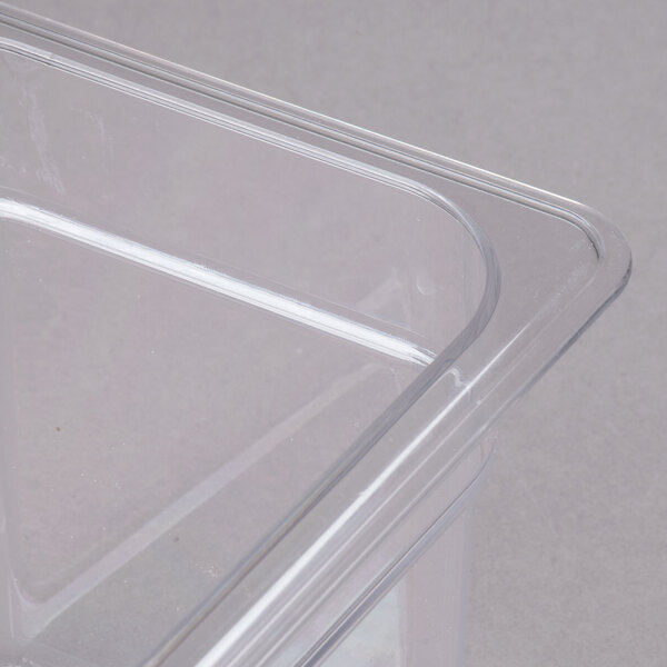 Cambro 36CW135 Camwear 1/3 Size Clear Polycarbonate Food Pan - 6