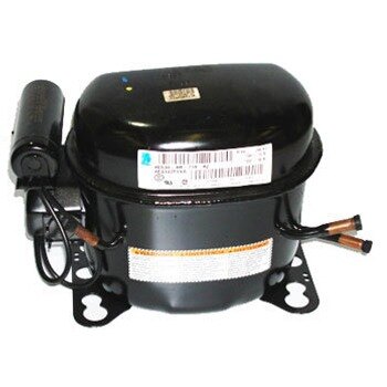 A black True air compressor with wires.