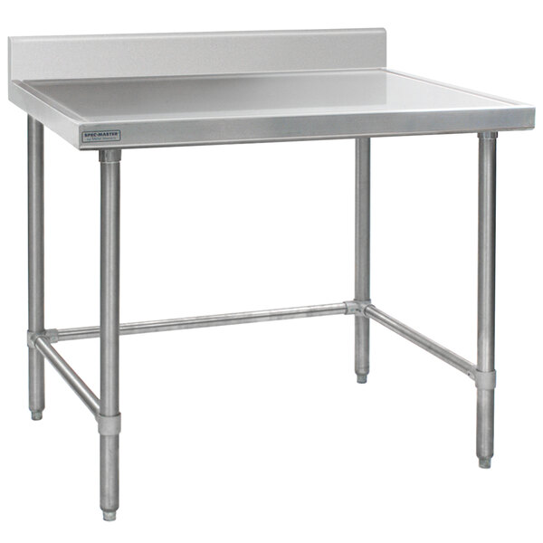 Eagle Group T3060stem Bs 30 X 60 Open Base Stainless Steel Commercial Work Table With 4 12 3628