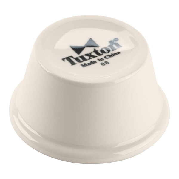 Tuxton BEX-020B 2 oz. Eggshell Smooth China Ramekin - 48/Case