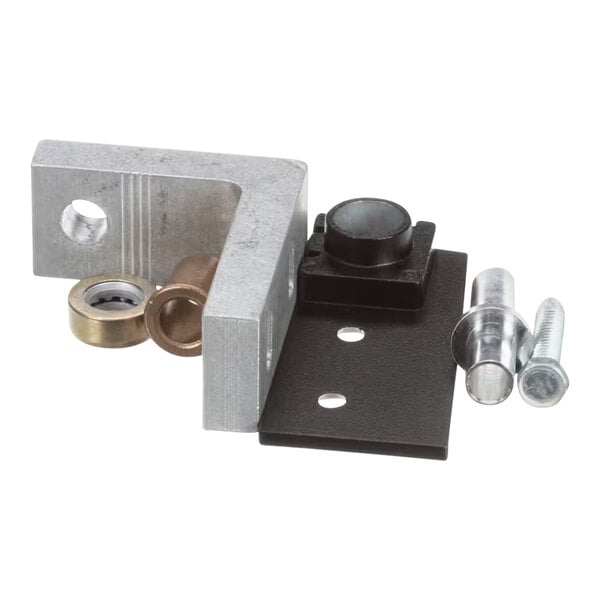 A True bottom right hinge kit with metal parts and bolts.