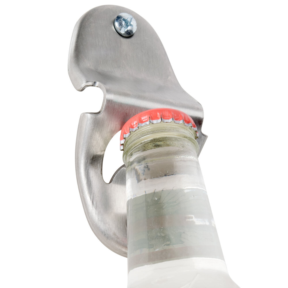 4" x 2" Wall Mount Chrome Bottle Opener