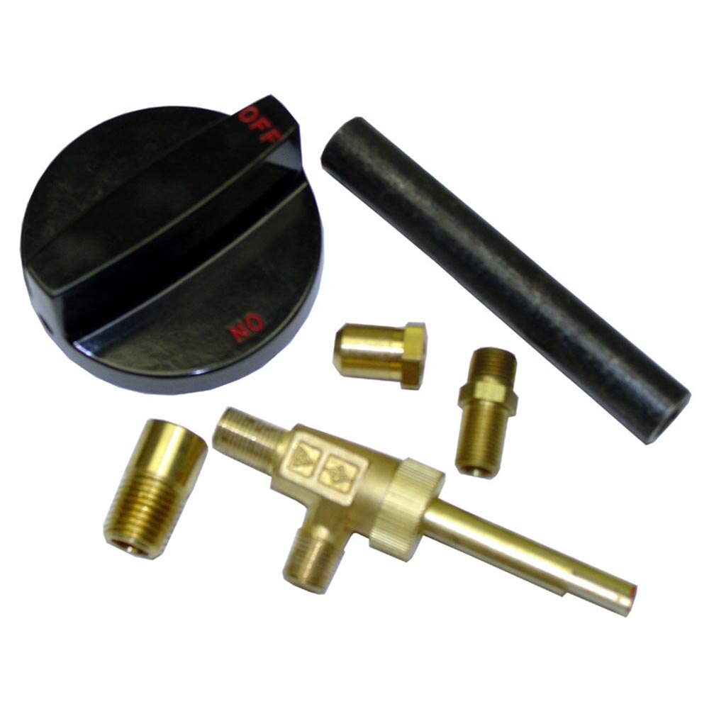 All Points 521041 Gas Valve with Knob; 1/4" Gas In; 9/16"27 Gas Out