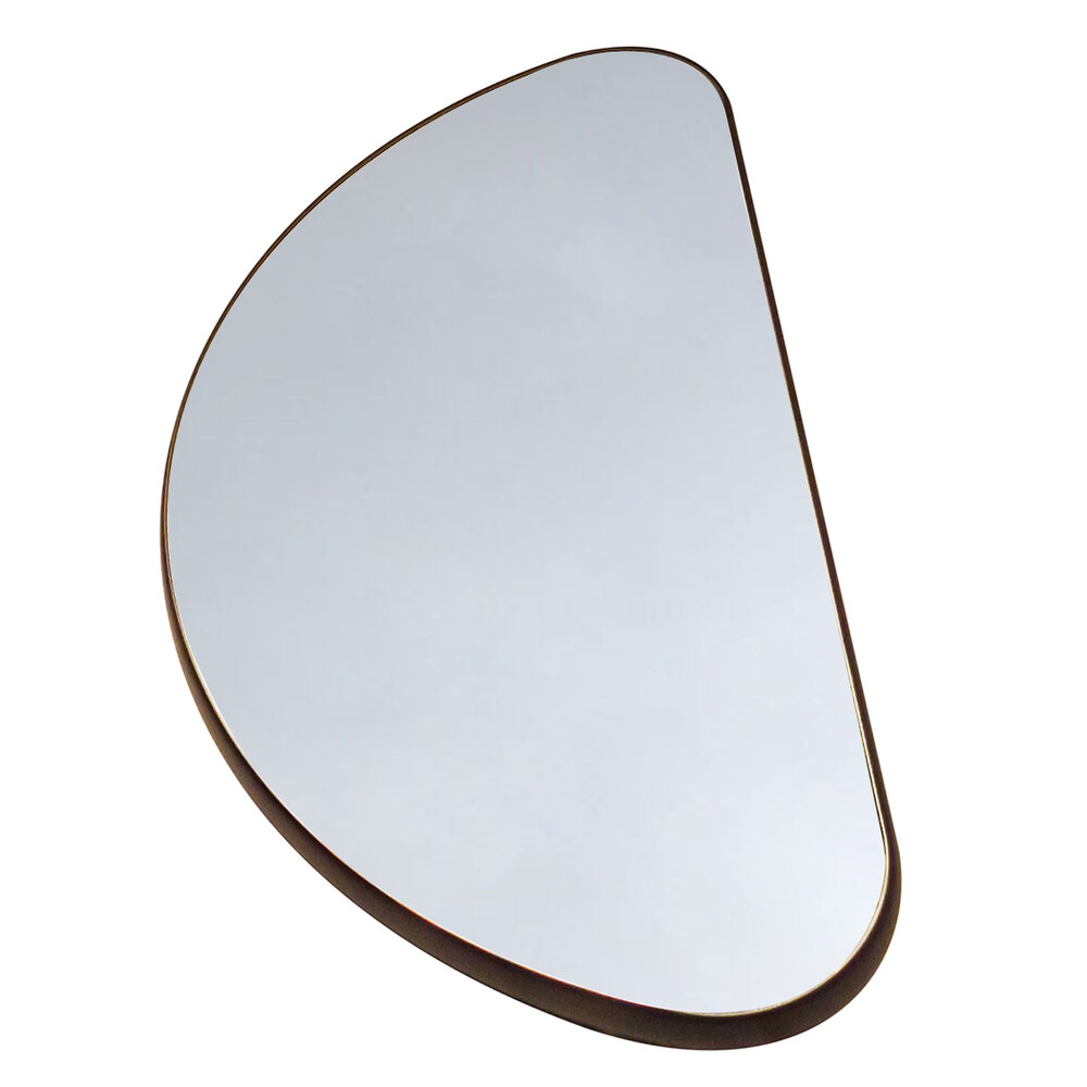 Geneva 282 24" Half Round Rimless Mirror Food Display Tray