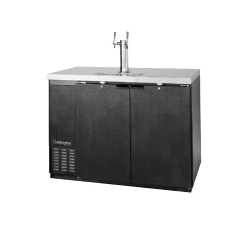 Continental Refrigerator KC50 Double Tap Kegerator Beer Dispenser