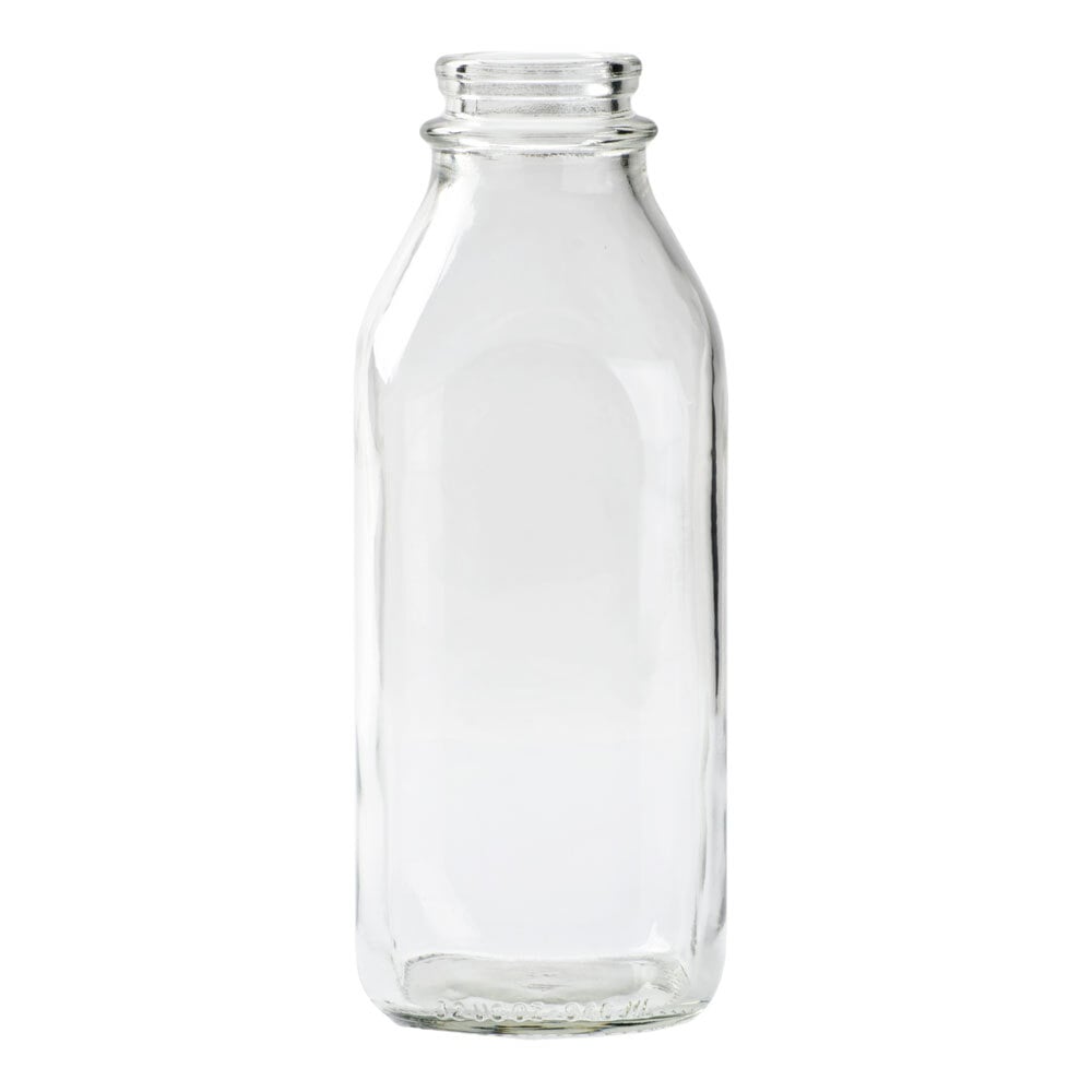 Libbey 92129 32 oz. Glass Milk Bottle - 24 / Case