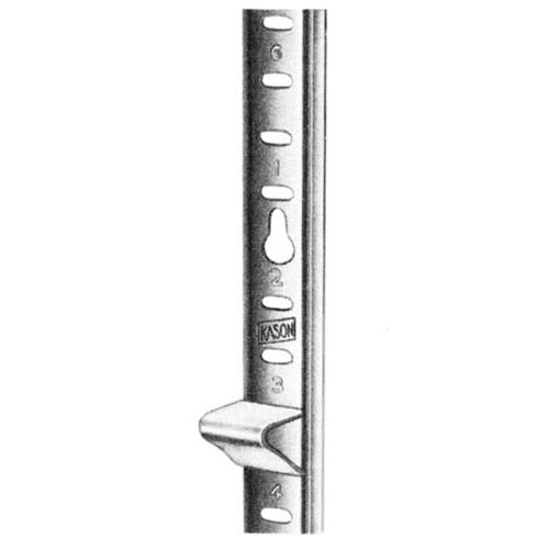 Kason® 10065009048 Stainless Steel Keyhole Shelf Pilaster 48"