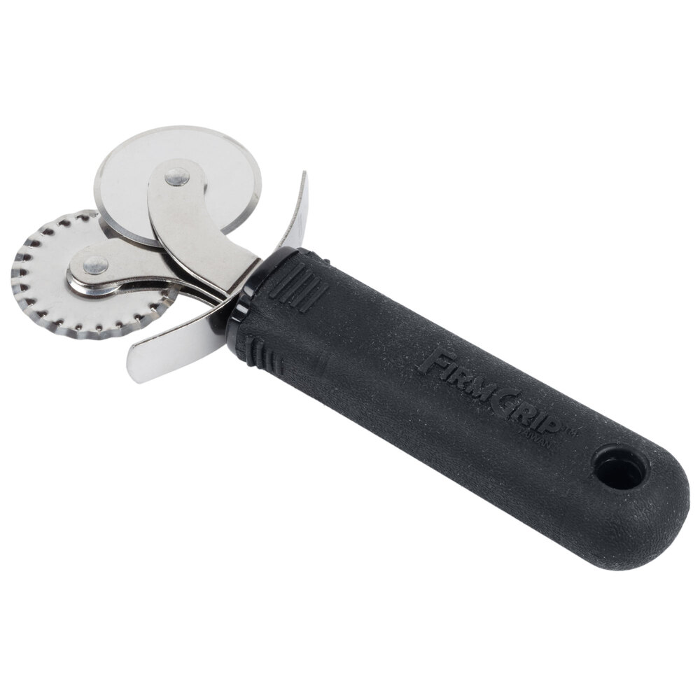 Tablecraft E5609 10" Stainless Steel Firm Grip Double Pastry Cutter