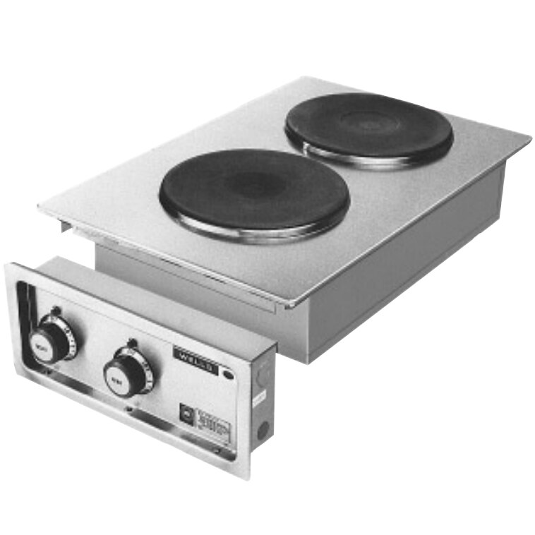 Wells H706 Drop In 14 3 4 Electric Countertop Two Burner French