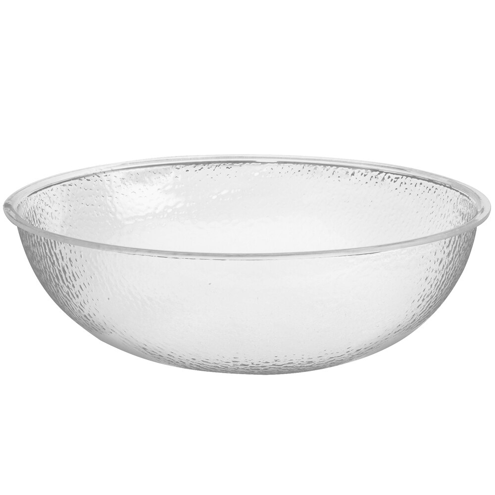 CalMil 4011834 17 3/4" Clear Acrylic Pebble Salad Bowl