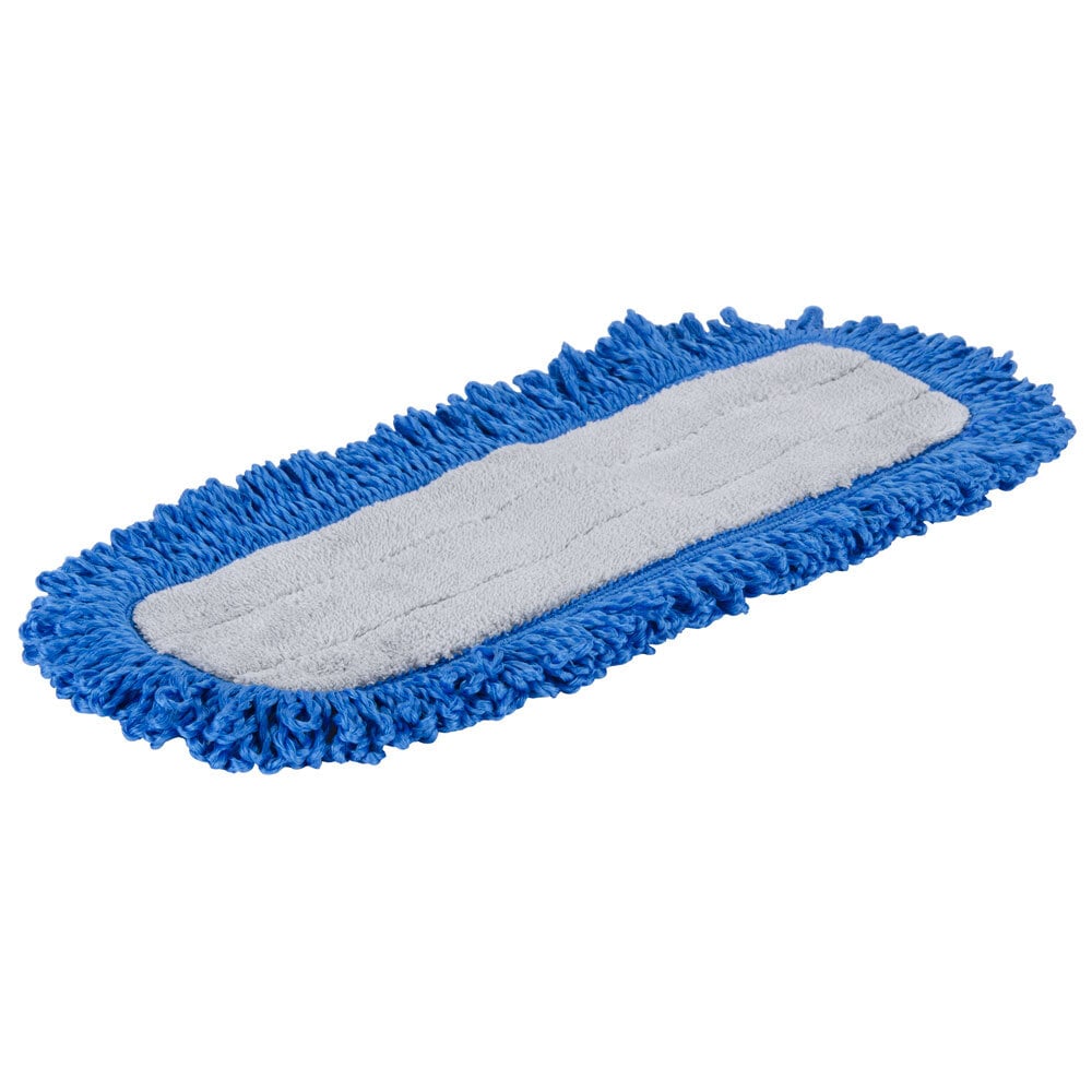 Carlisle 363311814 18" Blue Microfiber Dry Mop Pad