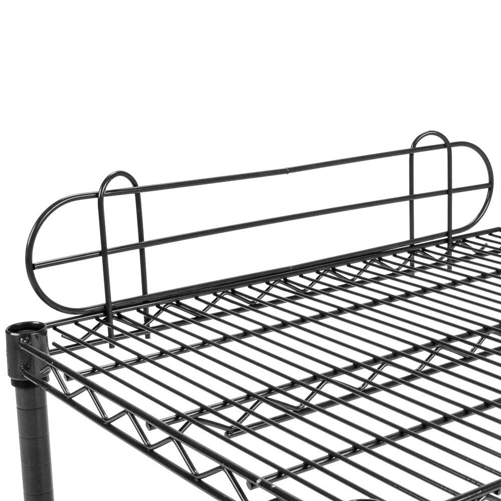 Regency 22" Black Epoxy Wire Shelf Ledge for Wire Shelving 22" x 4"