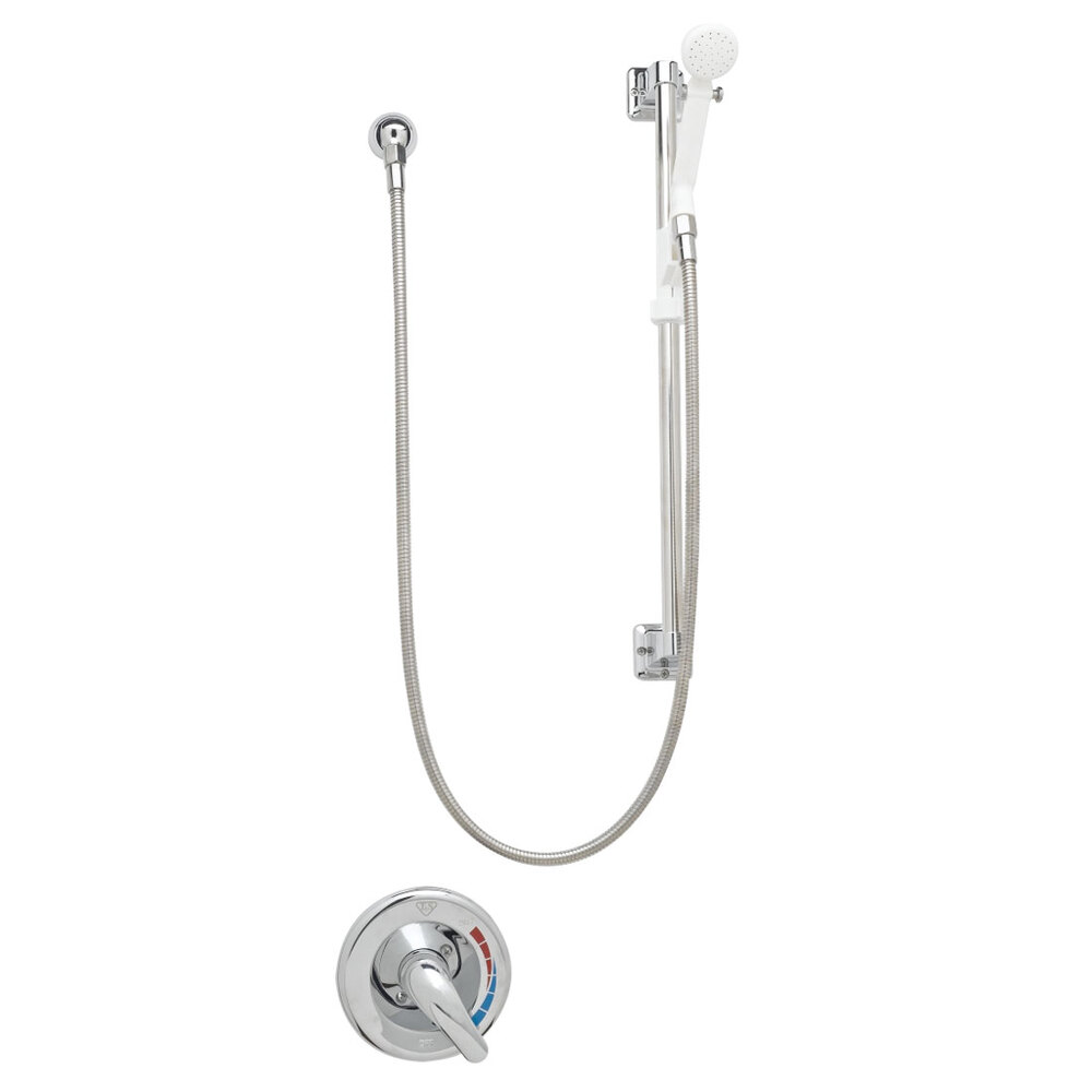 T&S B3305 Shower Package with Pressure Balancing Mixing Valve, Chrome