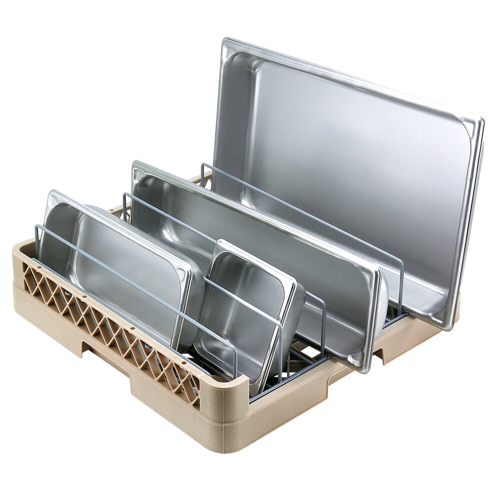 Vollrath TR22 Traex® Full-Size Beige Open End Steam Table Pan Rack