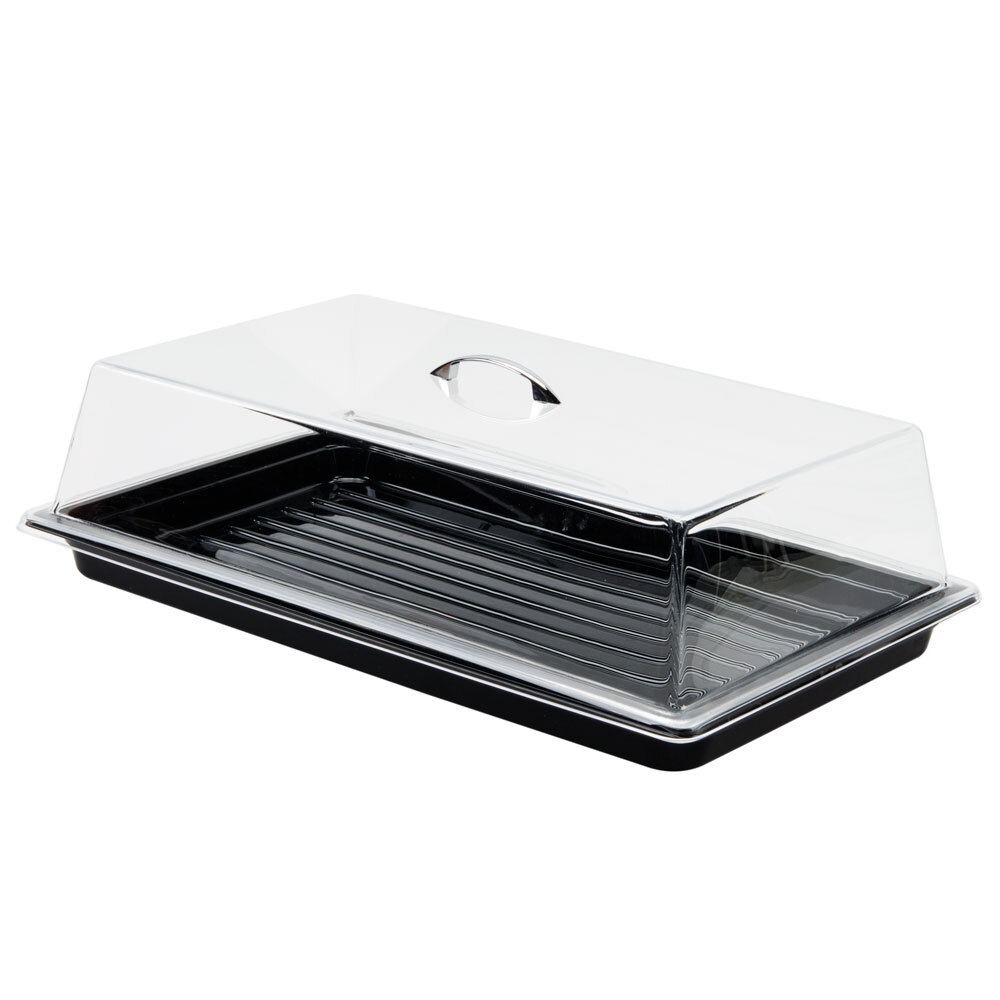 Sample and Display Tray Kit with Black Polycarbonate Tray and Acrylic